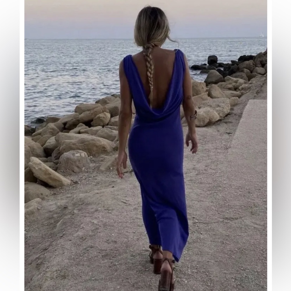 Zara Special Edition Open Back Knit Dress